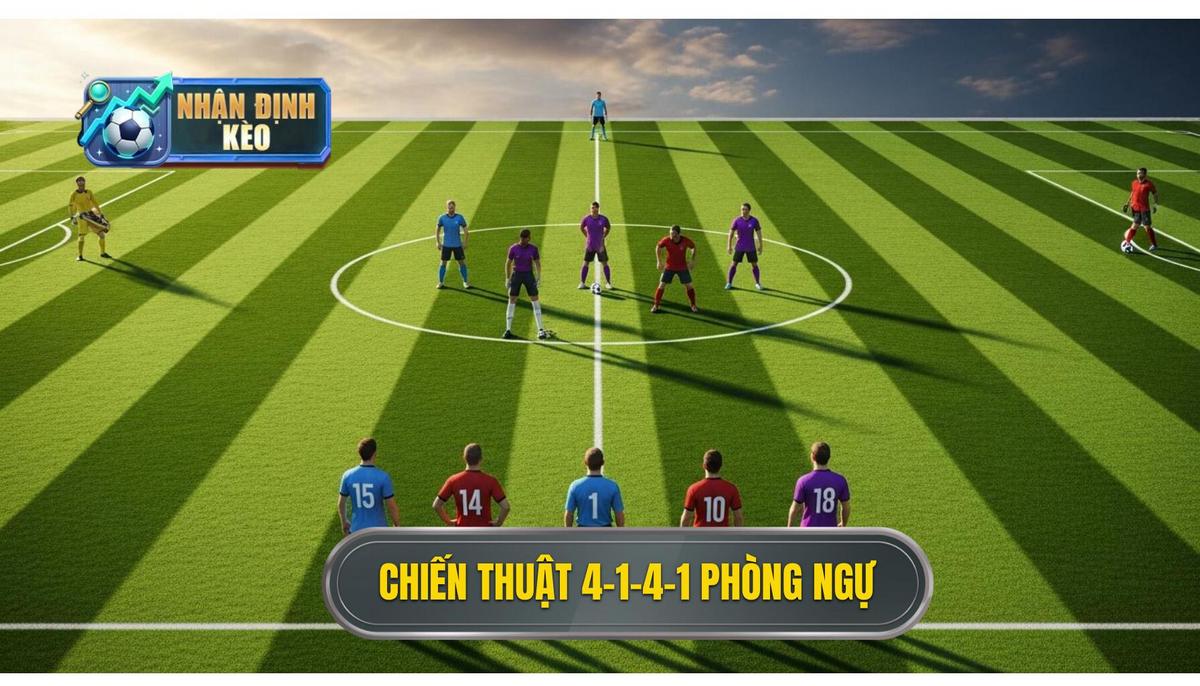 1. Tổng quan về Chiến thuật bóng đá 4-1-4-1 phòng ngự