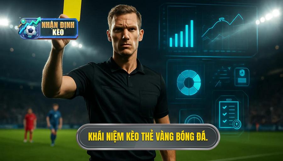 1. Khái niệm kèo thẻ vàng bóng đá.