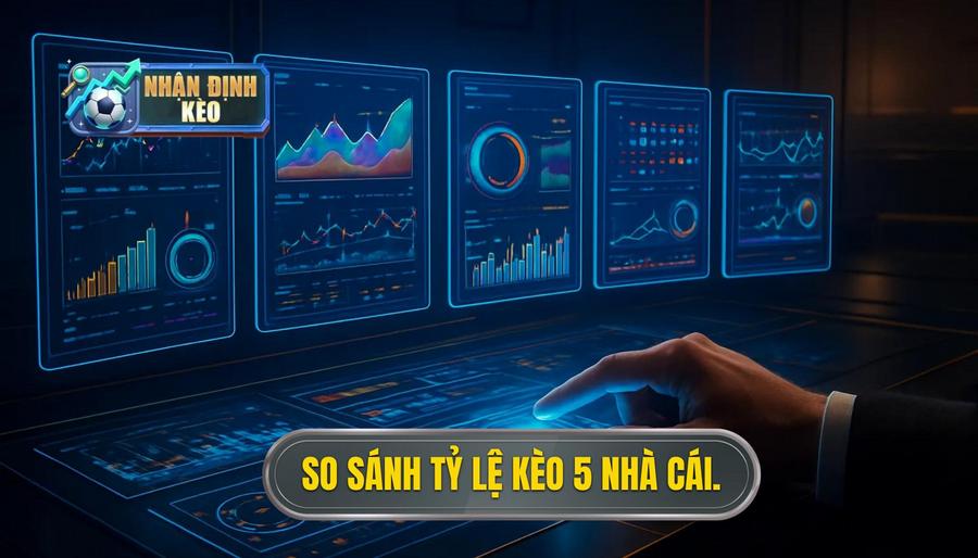 1. So sánh tỷ lệ kèo 5 nhà cái.