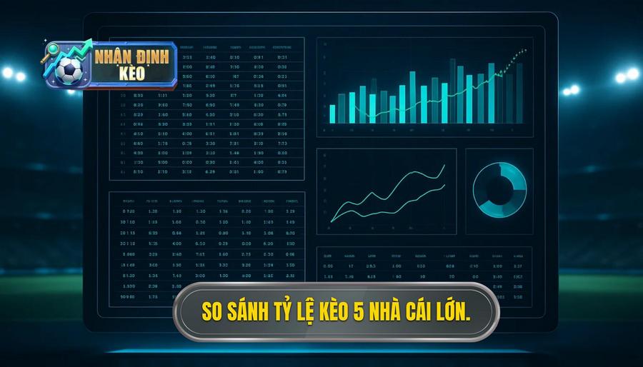 3. So sánh tỷ lệ kèo 5 nhà cái lớn.