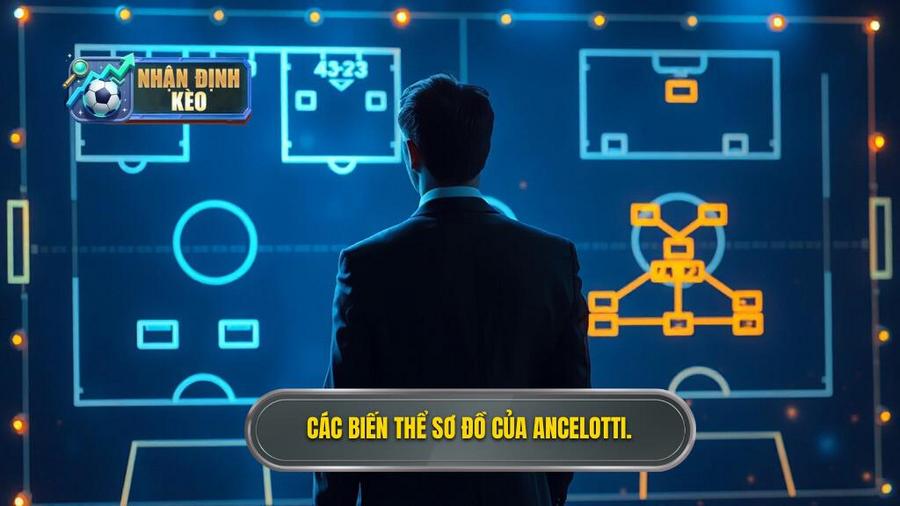 2. Các biến thể sơ đồ của Ancelotti.