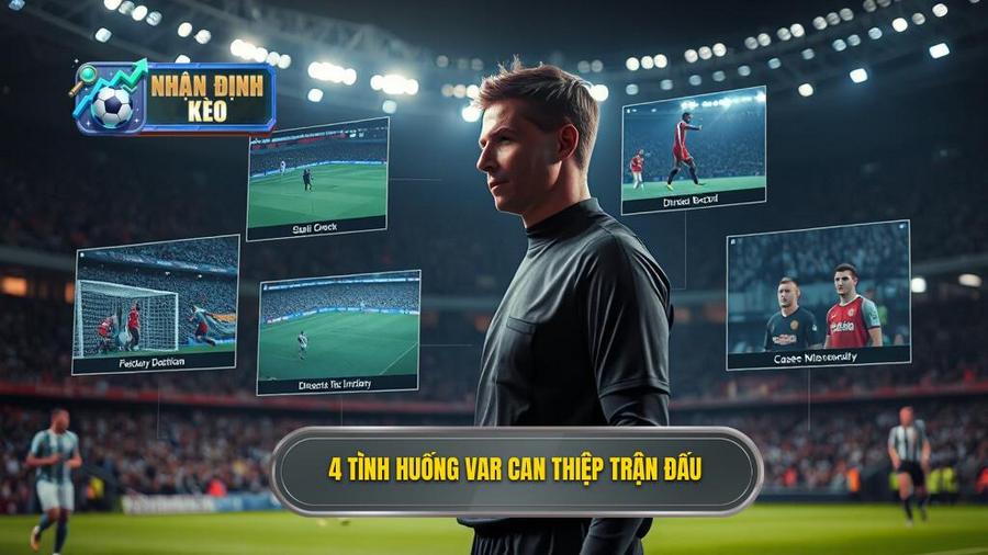 3. 4 tình huống VAR can thiệp trận đấu